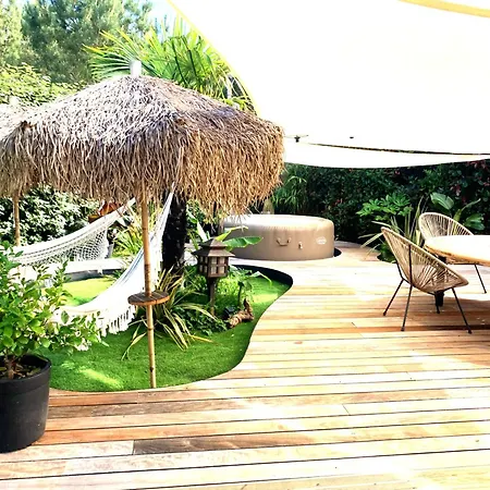 Maison Ambiance Exotique Climatisee Piscine & 3 6 Personnes Feriehus