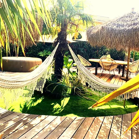 Maison Ambiance Exotique Climatisee Piscine & 3 6 Personnes Feriehus *